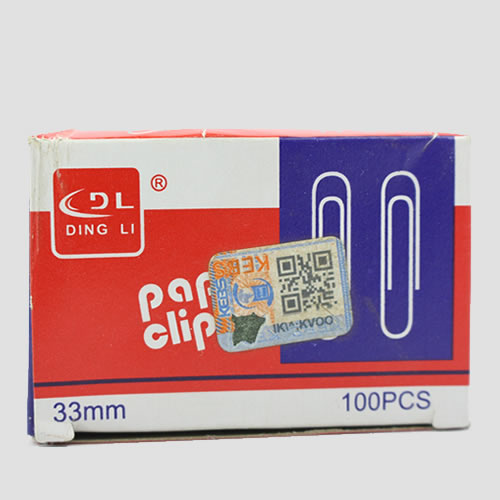 COLOURED PAPER CLIPS 33MM