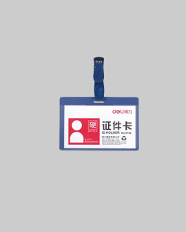 Deli PP ID Pass Name Badge PVC E5742