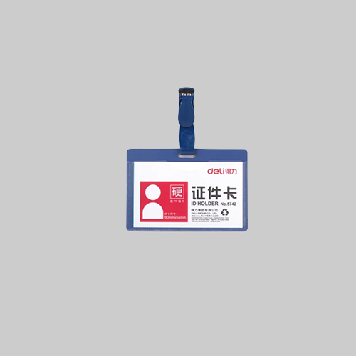 Deli PP ID Pass Name Badge PVC E5742