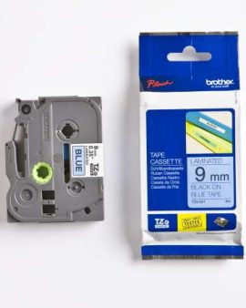 Brother TZe-521 Black On Blue Tape