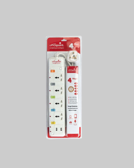 Officepoint 4Way+USB 205U Extension Socket